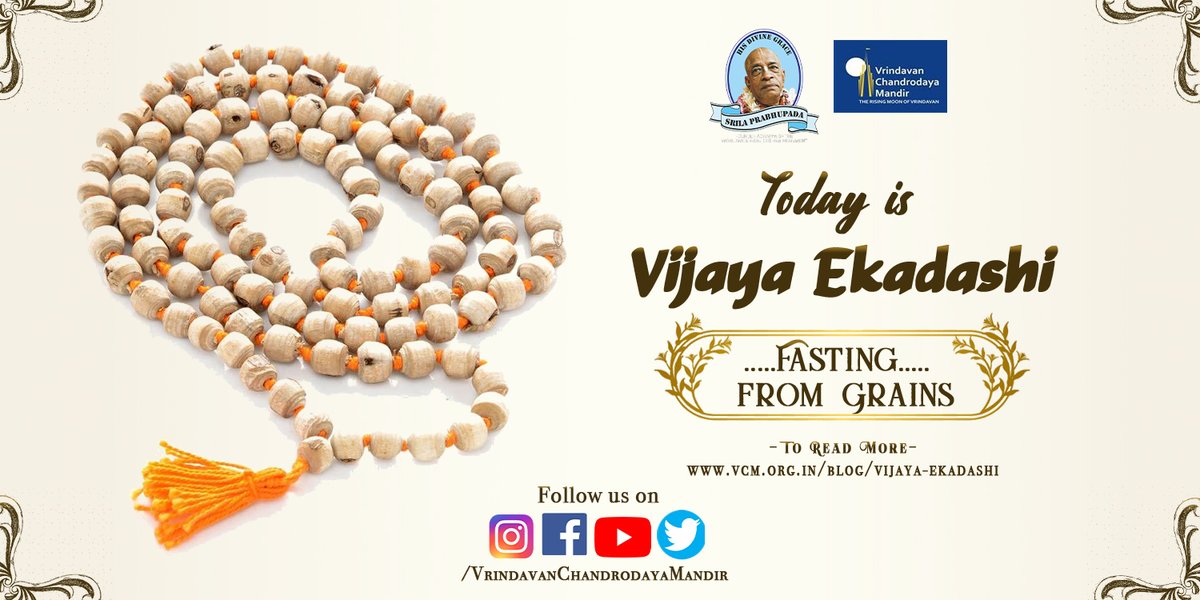 VCMVrindavan's tweet photo. Today is VIJAYA EKADASHI
fasting from grains
https://t.co/Xthk6rP1n8
#ekadasi #ekadashi #hkmlife #lordchaitanya #krishnabhakti #krishnaconsciousness #lordkrishna #radhe #radhekrishna #jaisrikrishna #krishnaconsciousness #krishnafortoday #krishna #vrindavan #krishnacore https://t.co/sSGUoppyEa
