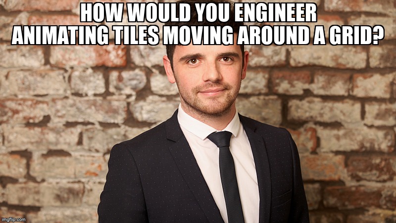 overflow_meme's tweet image. How Would You Engineer Animating Tiles Moving Around a Grid? stackoverflow.com/questions/6653… #reactjs #userexperience #framermotion #cssgrid