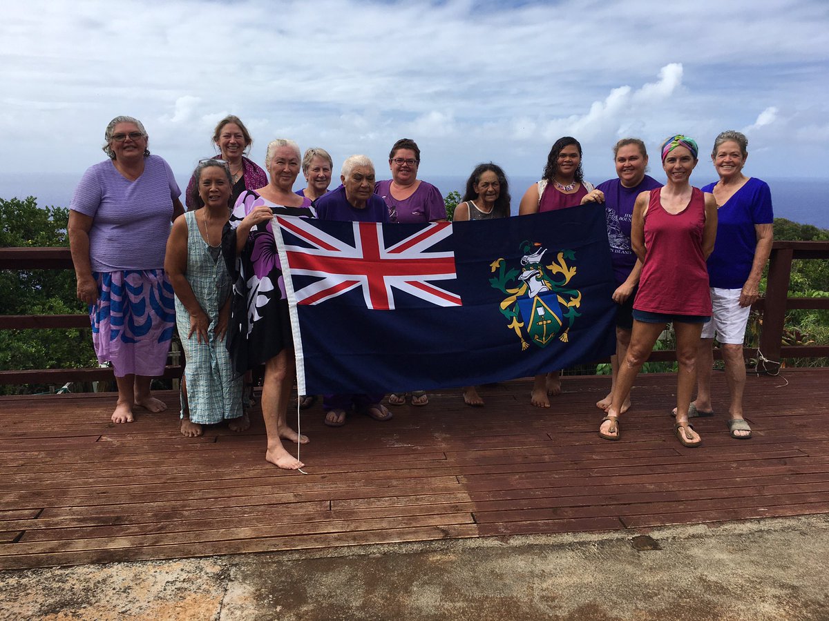 PitcairnAdm's tweet photo. Celebrating #internationalwomensday2021 with Mayor Charlene Warren-Peu and ladies of #Pitcairn Island https://t.co/UScCD8CBfo
