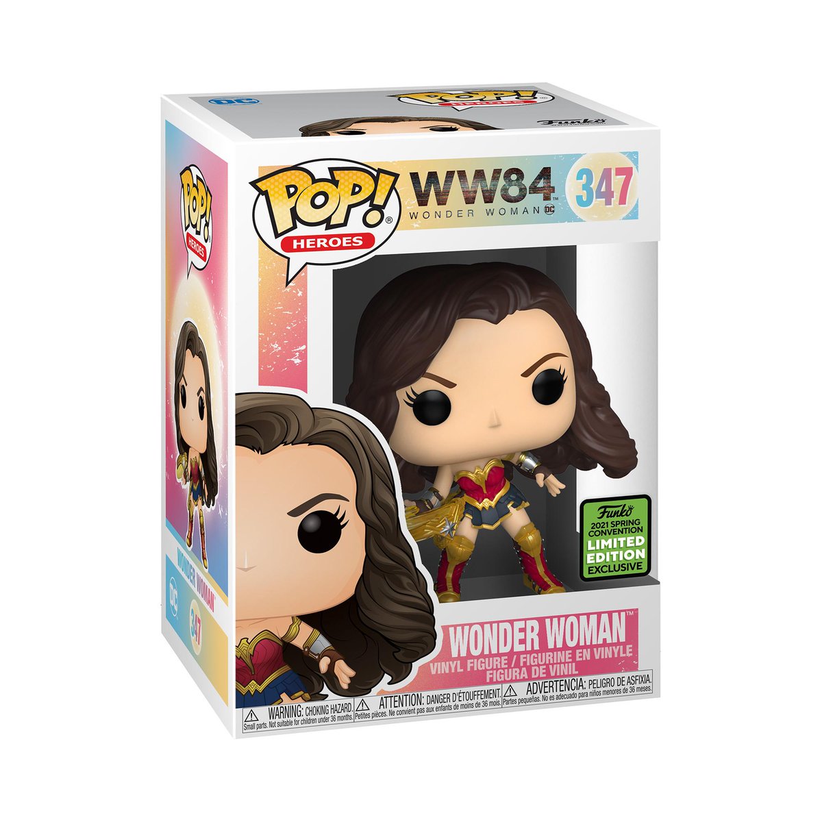 Funko's tweet photo. Happy International Women's Day! RT &amp; follow @funko for the chance to WIN this Spring Convention exclusive Wonder Woman Pop! #FunkoECCC #ECCC #Funkogiveaway #Giveaway #WW84 #Funko #IWD2021 #IWD https://t.co/P5xv2ACxhm