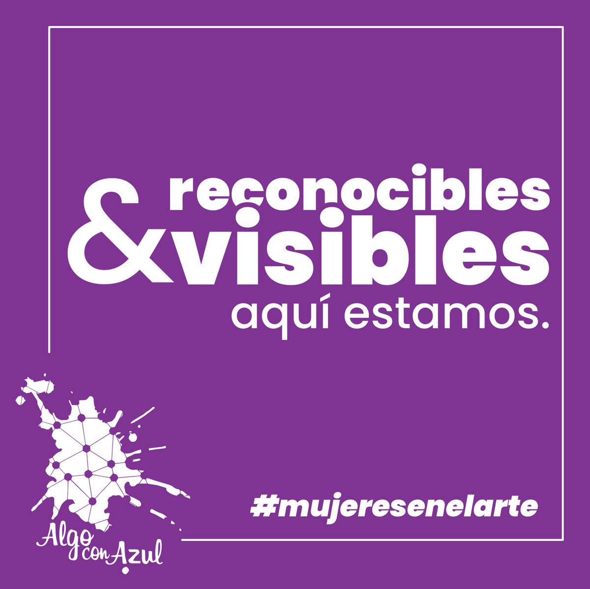 AlgoconAzul's tweet photo. 💜✊🏼🔥
Nunca más seremos silenciadas, reconocibles y visibles, aquí estamos. 

#MujeresenelArte #8M #WomenArtists #WomensHistoryMonth #InternationalWomensDay https://t.co/3J8QKKQIBT
