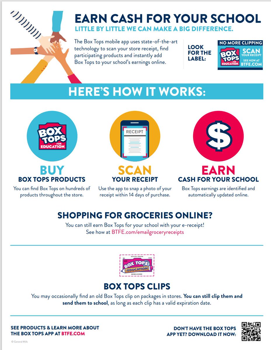 Please keep 📲scanning your receipts &amp; ✂️clipping any box tops for SCS. 📩If you do have any clipped box tops, please send them into school by the end of next week📆Thank you for your continued help in supporting our school - every little bit helps! <a href="/SCSprincipal/">St. Catharine School</a>  <a href="/StCathStMarg/">St. Catharine Church</a>