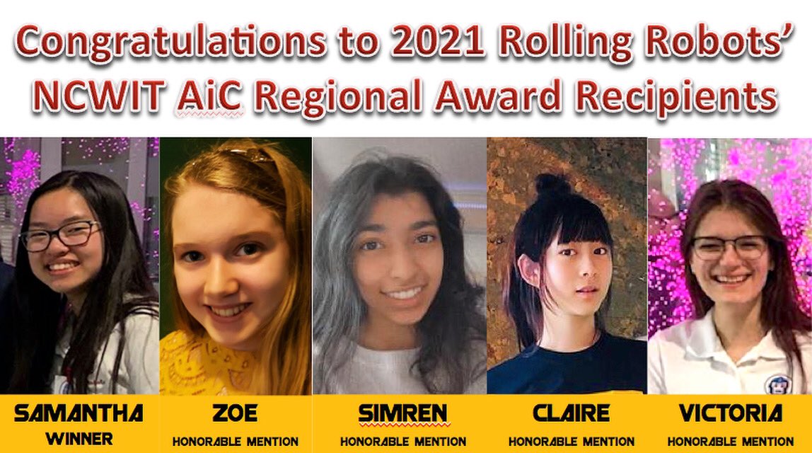 RollingRobots's tweet photo. Congratulations to these amazing young women for their passion for #robotics, persistence and pursuit of #greatness. @ncwitaic @ncwit #rollingrobots #vexrobotics #xprize #battlebots #omgrobots #lemelsonmit #girlpower #internationalwomensday https://t.co/7UXjFhT6H0
