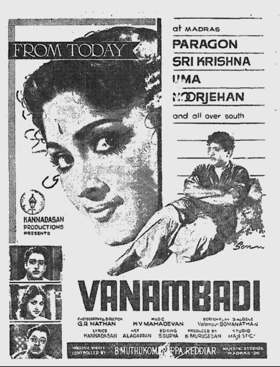 CINEMANEWS_24's tweet photo. இன்று9/03/1963மார்ச்வெளியீடு!
#வானம்பாடி
#Vanambadi
#58YearsOfVanambadi
#58ஆண்டுநிறைவுவானம்பாடி
@ikamalhaasan
@hindutalkies
@RajaparvaiB
@glamoursathya05
@RIAZtheboss @ParasRiazAhmed1 
@V4umedia_
@kayaldevaraj
@idiamondbabu
@screen4screen_
@kailashsatana https://t.co/G7rpxaDNHk