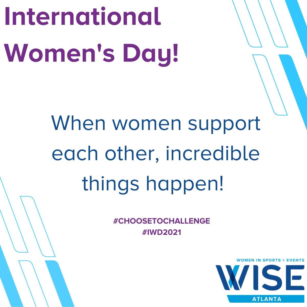 WISEAtlanta's tweet photo. Stronger Together! #IWD2021 #ChooseToChallenge https://t.co/QqHv5ecv2J