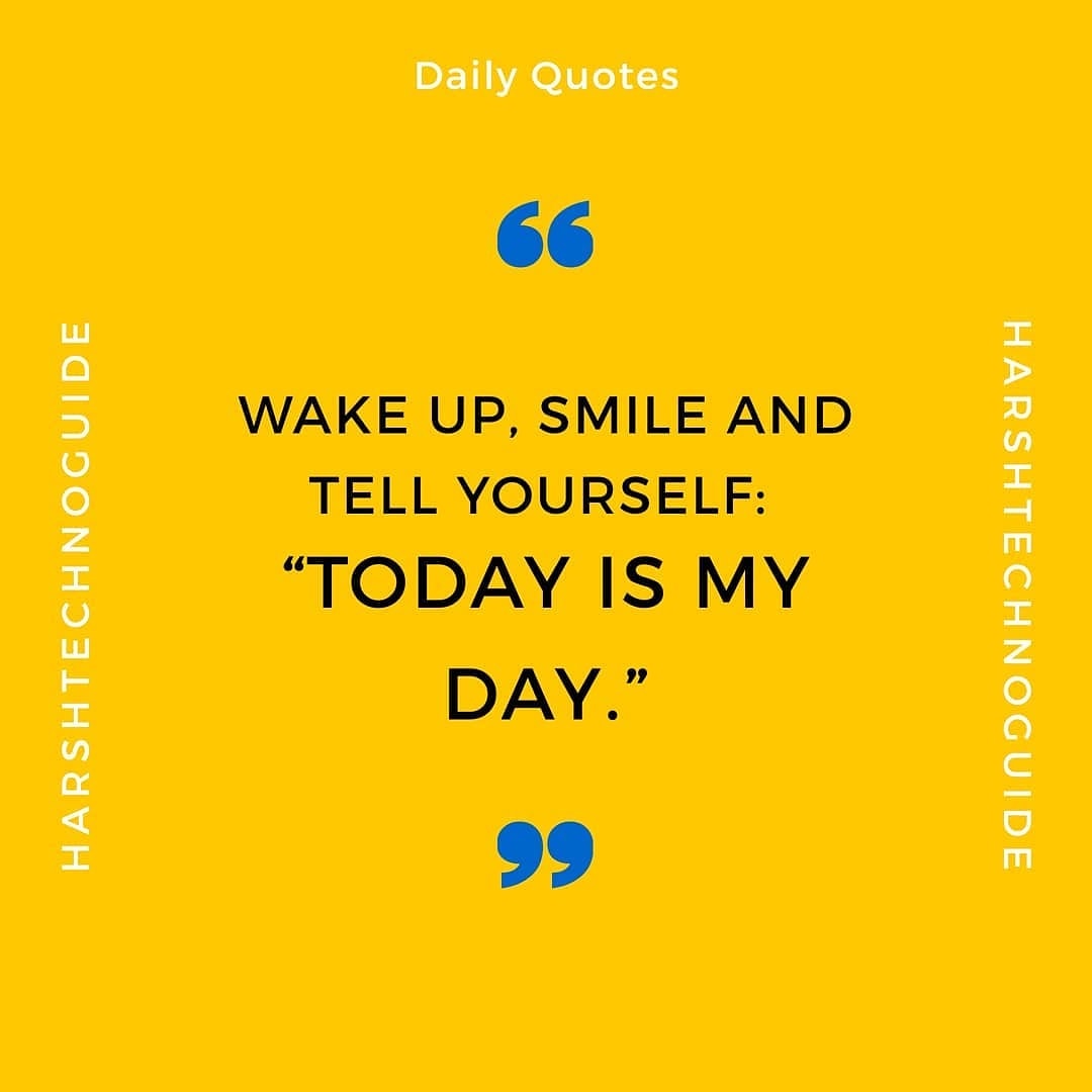Htechnoguide's tweet photo. Wake up, smile and tell yourself, "TODAY IS MY DAY"
#thankfultuesday #tuesdaythoughts #tuesdaymotivations https://t.co/JtqYJ7y03l