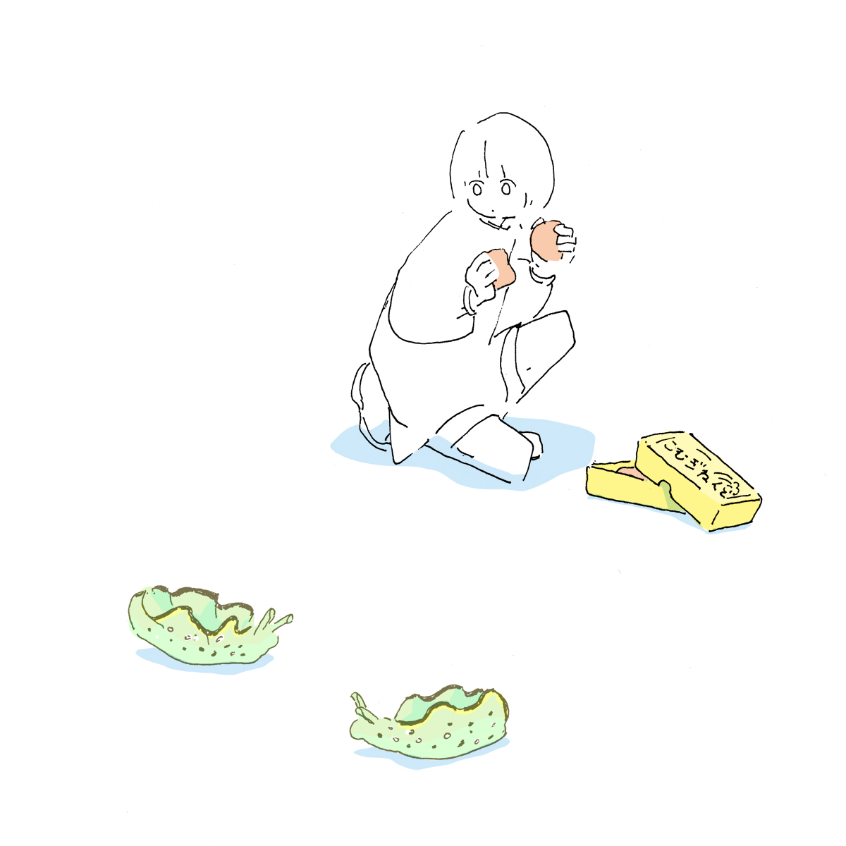 ウミウシすごい カシワイのイラスト