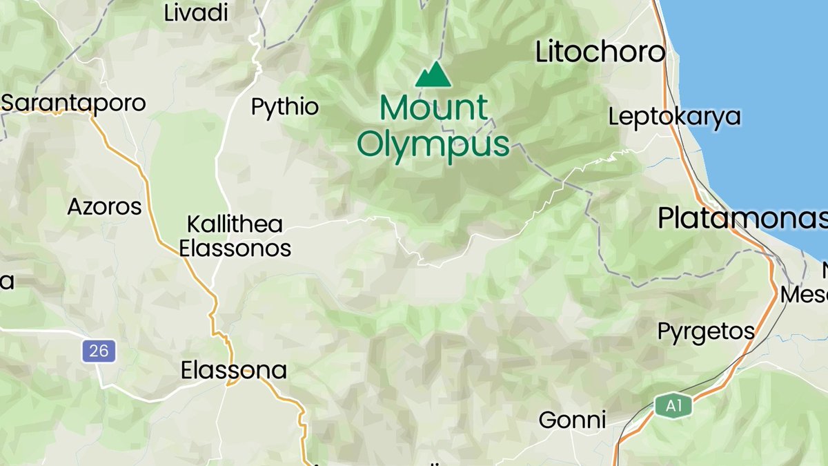 29. Oh my God. There it is. Mount Olympus, the mountain dedicated to Satan, is sitting North East of Elassona, Greece. No wonder her freeways are so big! She's the main inland stop to get to Olympus and its foothills!!! You know why that's big?  #Greece  #63GreeceQuake  #earthquake