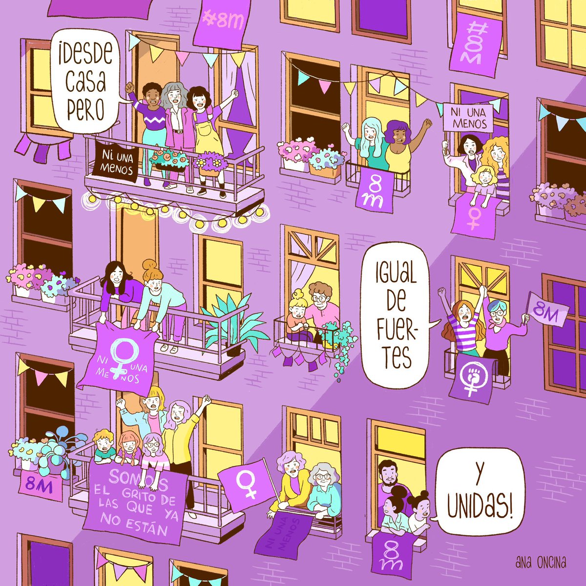 Nuestra lucha seguirá hasta que a cada mujer le sean garantizados sus derechos,exista igualdad de oportunidades,vivamos seguras y sin violencias. #NiUnaMas
#8M2021 #InternationalWomensDay
“Por un mundo donde seamos socialmente iguales,humanamente diferentes y totalmente libres”RL