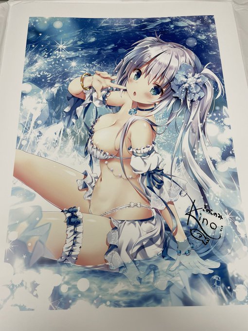 メロンブックスにてサイン入れちゅうなのだ💗 