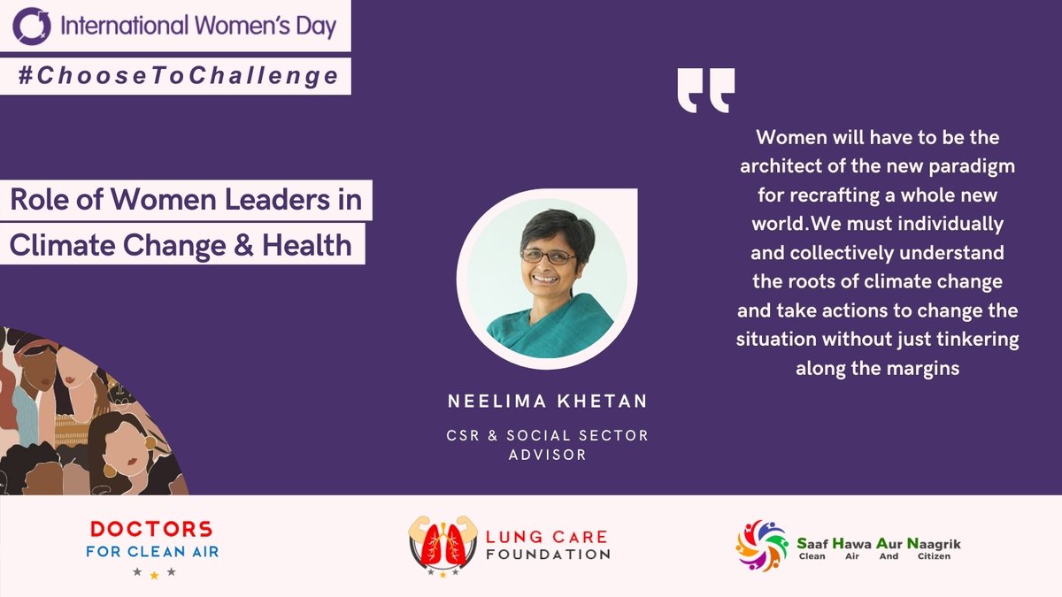 icareforlungs's tweet photo. Women are a formidable force of change and they are leading the way in fighting Climate Change. 

#IWD2021 #internationalwomensday2021 #InternationalWomensDay #ChooseToChallenge https://t.co/SXewejGFqm