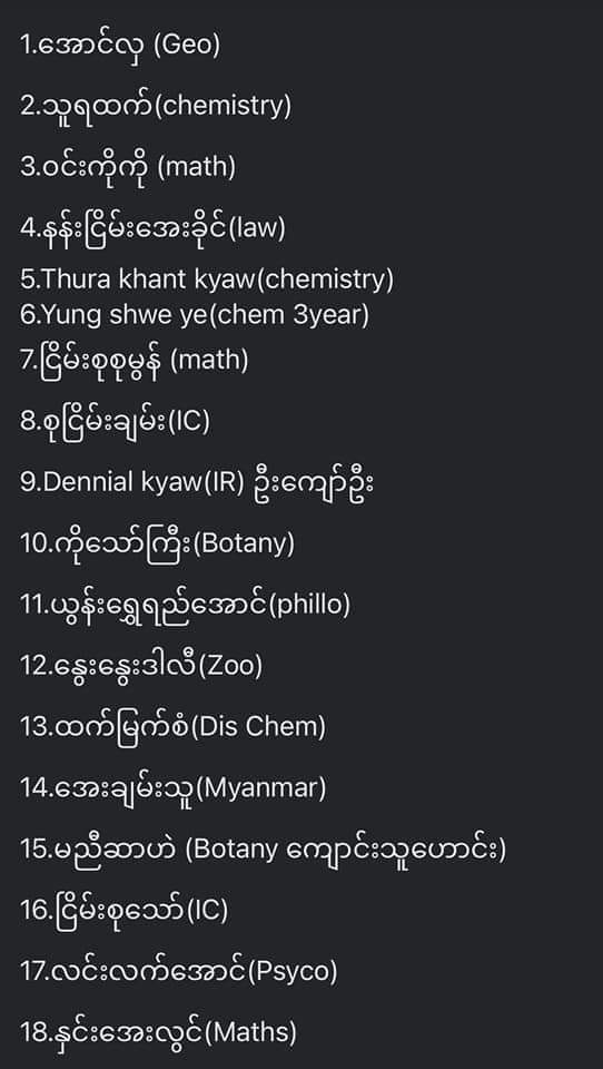 Sammy_MSW's tweet photo. Total 56 young protestors were arrested in #Sanchaung last night and the number keeps rising.
RELEASE THE ARRESTED 
#WhatsHappeningInMyanmar  #Mar9Coup https://t.co/yQimOD37Wt