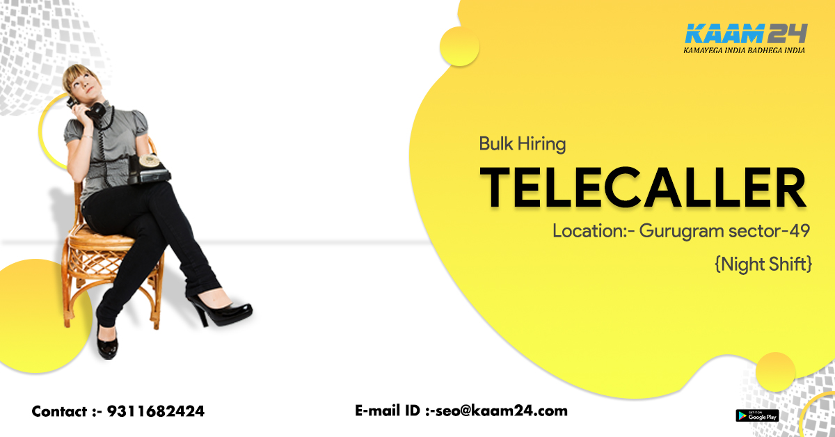 Kaam24Jobs's tweet photo. Bulk Hiring Telecaller for Gurugram Sector-49
(Night Shift)
●
●
●
#kaam24 #job #Telecaller #Newjob #Jobingurugram #Alljob #Hire #Hiring #UrgentHiring #searchjob #hirestaff #callcenter #Requirement #Nightshift #Gurugram https://t.co/L3FsKh0i70
