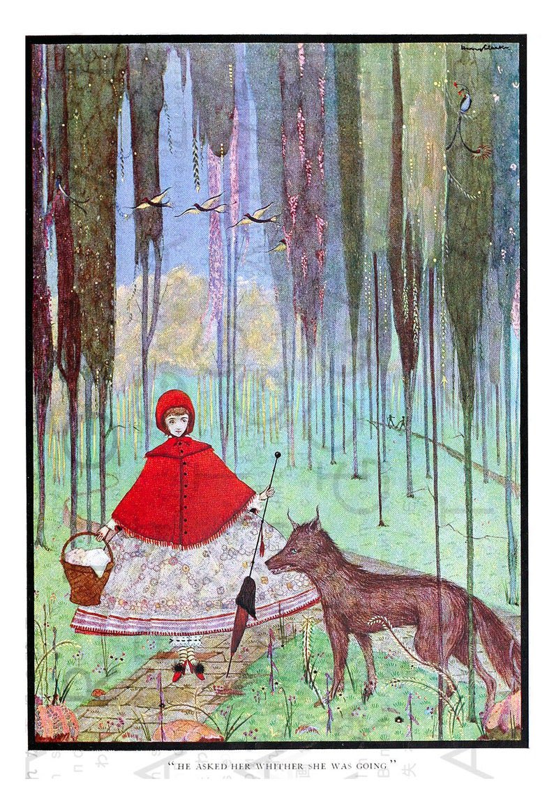 alisahartz's tweet photo. @intheweedspod In the woods there are wolves who ask you whither you are going! (Harry Clarke) https://t.co/Orxn4Gycz1