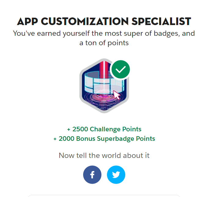 deepanshu207's tweet photo. Just earned the App Customization Specialist badge on @Trailhead and you should too! https://t.co/hGDo3QjPDE https://t.co/hxzgSfuUnn