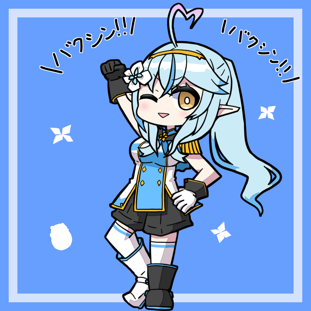 雪花ラミィ 「#LamyArt
サクラミィバクシンオー 」|honmirinのイラスト