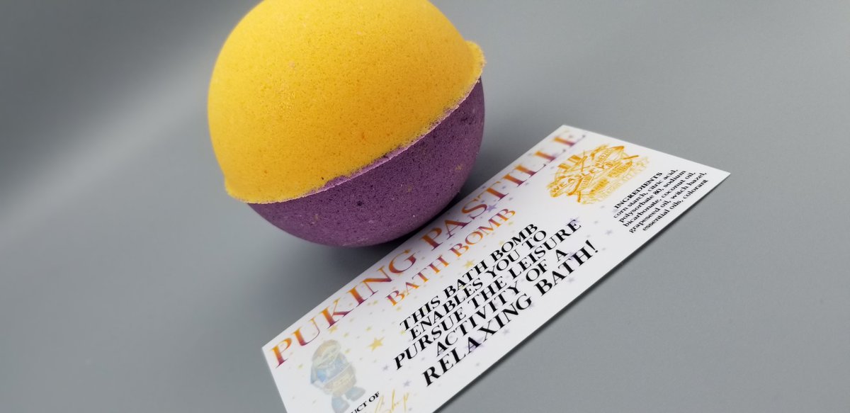 sschiripo's tweet photo. ⚡ NEW ON ETSY ⚡
PUKING PASTILLE BATH BOMB 🤮
Here's the link:
https://t.co/aFVqGdM8fB 
#TheSchaetzlyShop #ShopEtsy #EtsyFindsoftheDay #Etsy #HarryPotter #PotterHead #Hogwarts #DiagonAlley #Weasley #WizardingWorld #WizardsUnite #WeasleysaWizardWheezes https://t.co/yOfSmKHEBy