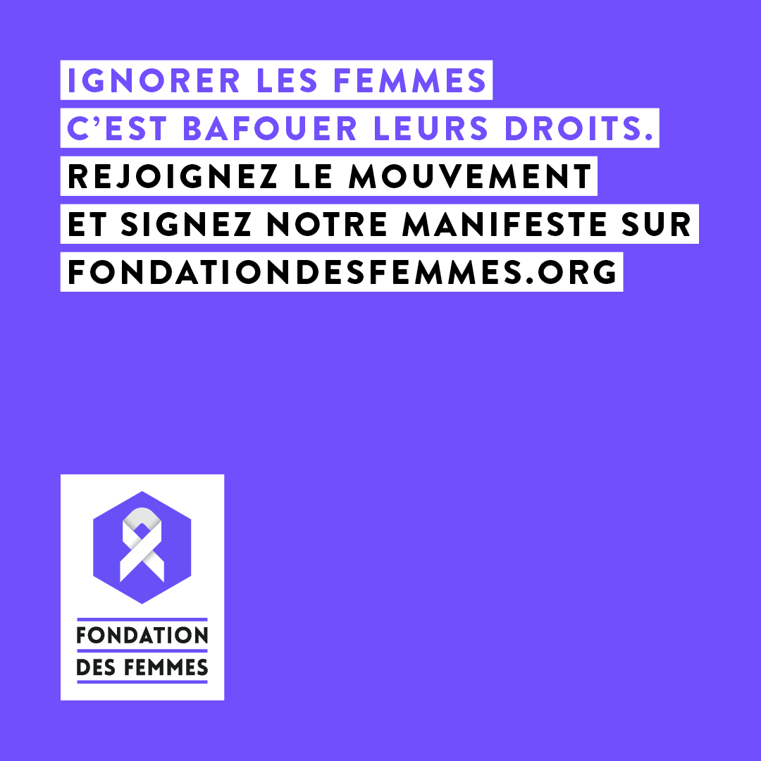 Fondationfemmes's tweet image. #RegardeMoiBien quand je prends la parole

Etre ignorée, c’est quand la parole d&apos;une femme s’entend moins que celle d’un homme. Luttons pour l&apos;égalité entre les femmes et les hommes !

Ignorer les femmes c&apos;est bafouer leurs droits.

Signez le manifeste sur fondationdesfemmes.org