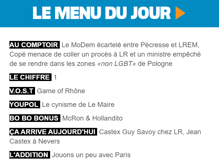 chez_pol's tweet photo. ▶️Le MoDem, plus "et de droite et du centre" que jamais 👉
▶️Récolte record pour la saison des procès à droite⚖️
▶️Hollande number one 1⃣
▶️Cuisine politique pour gastronomes rhônalpins 🧑‍🍳
▶️McRon &amp; Hollandito, influenceurs ✨ https://t.co/FyjCA5W3Bl
