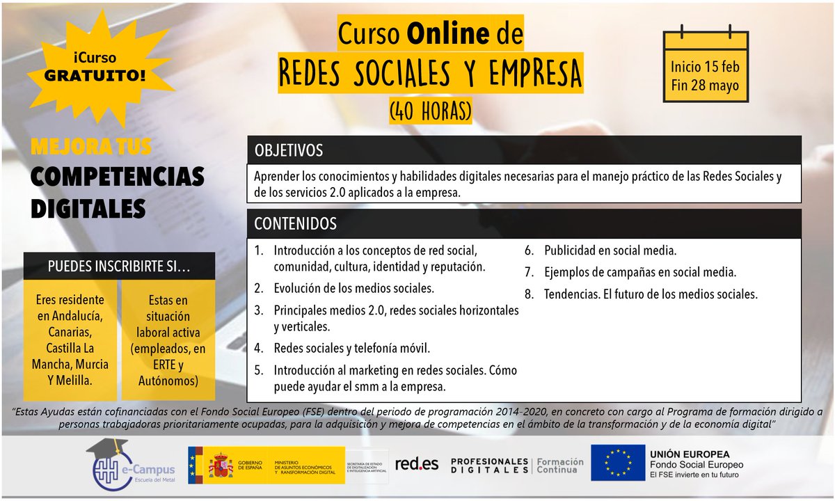 FundacionDopp's tweet photo. ¿Quieres sacar más partido a tus Redes Sociales y a los servicios 2.0. para tu empresa?

Haz click en el siguiente enlace para más información:  https://t.co/M5mxIzPZp0

@redpuntoes @_minecogob
#FormaciónContinua #FSE #ProfesionalesDigitales https://t.co/sXMEYmVOIU