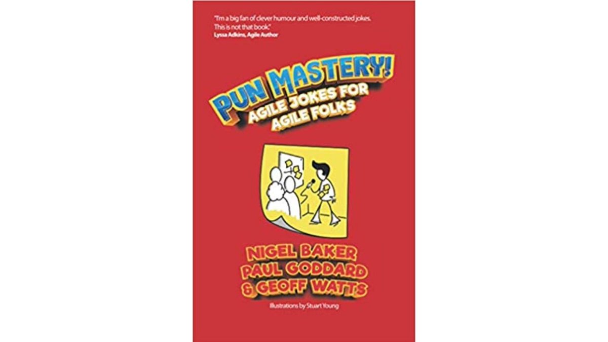 AgilifyUK's tweet image. Agile jokes for Agile folks! 

@geoffcwatts, @nigelebaker and our @PaulKGoddard have been busy gathering up their best dad jokes for this soon to be bestseller!

Containing all the #agile pun mastery you will ever need, grab yours at bit.ly/AGILEJOKEBOOK

#Scrum #AgileJokes