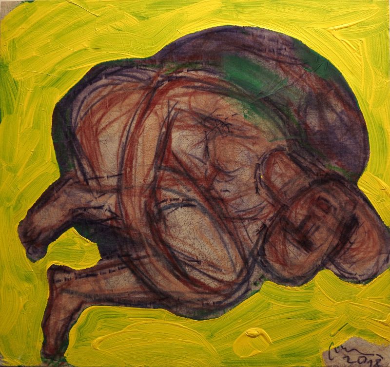 LadislavCerny's tweet photo. Ladislav Černý
Crooked dance
2018
acrylic on cotton
54x56.5 cm https://t.co/o9sodAPvot