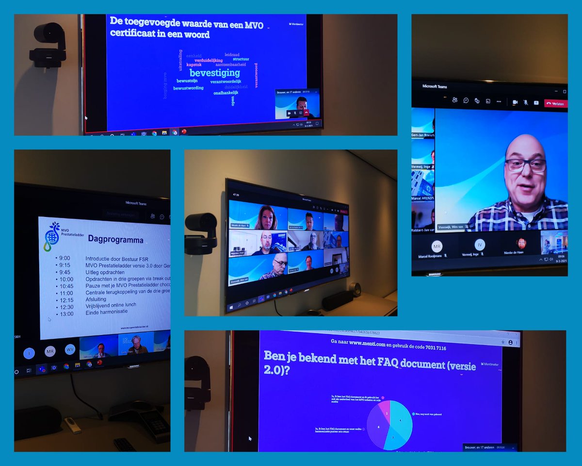 We zijn gestart met onze jaarlijkse #harmonisatie voor MVO Prestatieladder. Vandaag de eerste ochtend en op 25 maart ontvangen we nog meer #auditoren.

Na de aftrap van bestuurslid Wim van Vreeswijk, zijn Gert-Jan Roelofs en Inge Vermeij verder de diepte ingedoken met de inhoud.