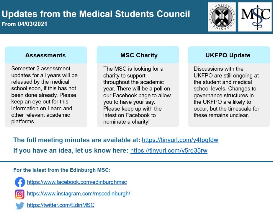 Edinburgh Medical Students Council tweet media