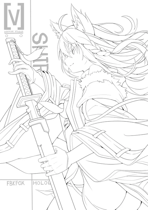 [(WIP)HOLO LIVE]FBK フブキ#DOODLE #絵フブキ #白上 #白上吹雪#HOLOLIVE 