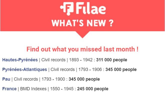 Filae.com - website French records 🇫🇷 / Twitter