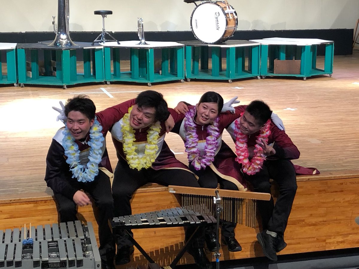 TKU_marching_'s tweet image. この定期演奏会では4人の4年生が引退となりました。

無観客という状況のなか、私たちが笑顔で引退できたのは皆さまのおかげです。
私たちに関わる全ての方に多大なる感謝をもって、それぞれの道へと進んでいきます！

今まで本当にありがとうございました！

4年生一同