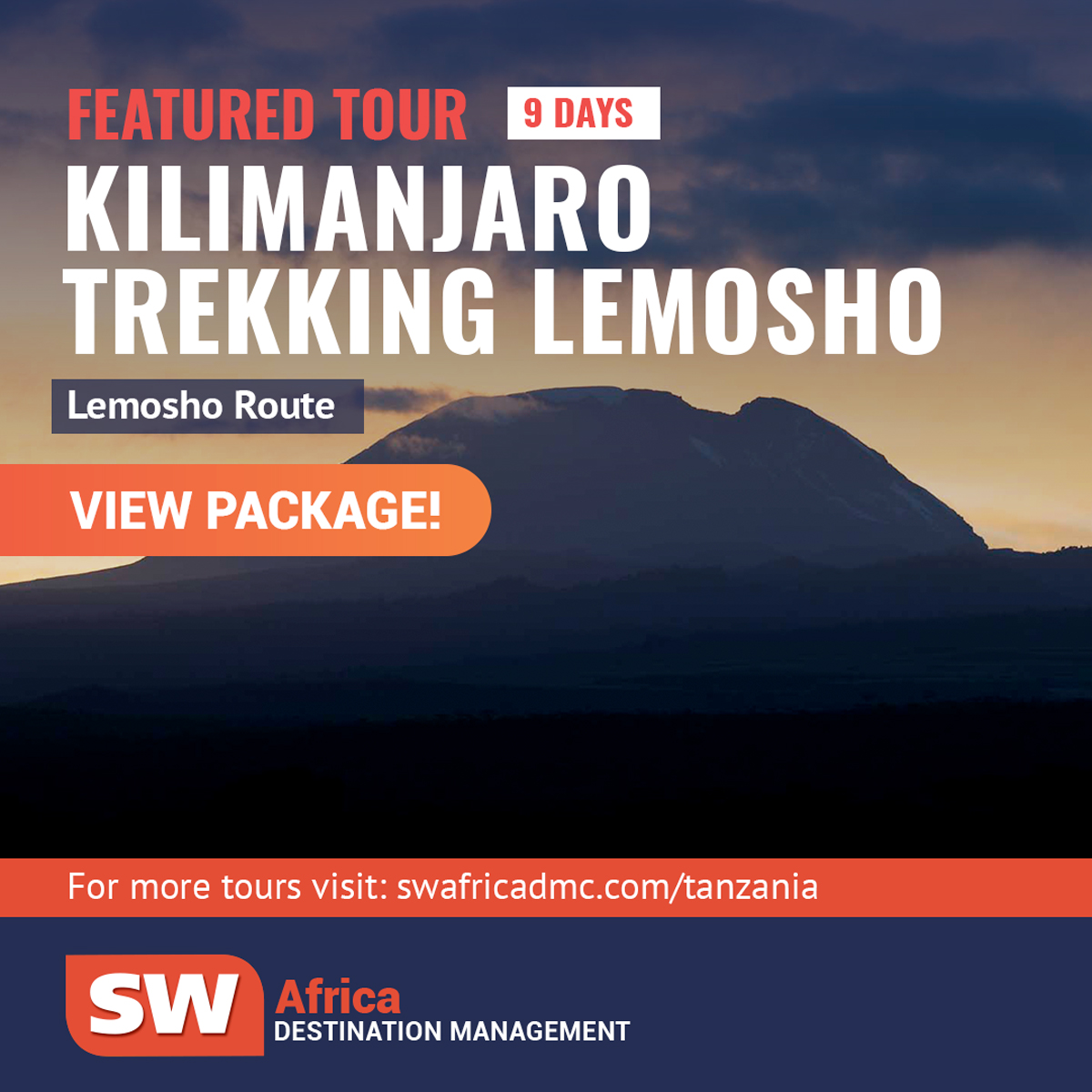 Check out this week's featured tour to Tanzania on our website! swafricadmc.com/project/kilima…

Contact us for your unique travel experience: info@swafrica.co.za or visit our website for more!

#AfricaTravel #Tanzania #Lemosho