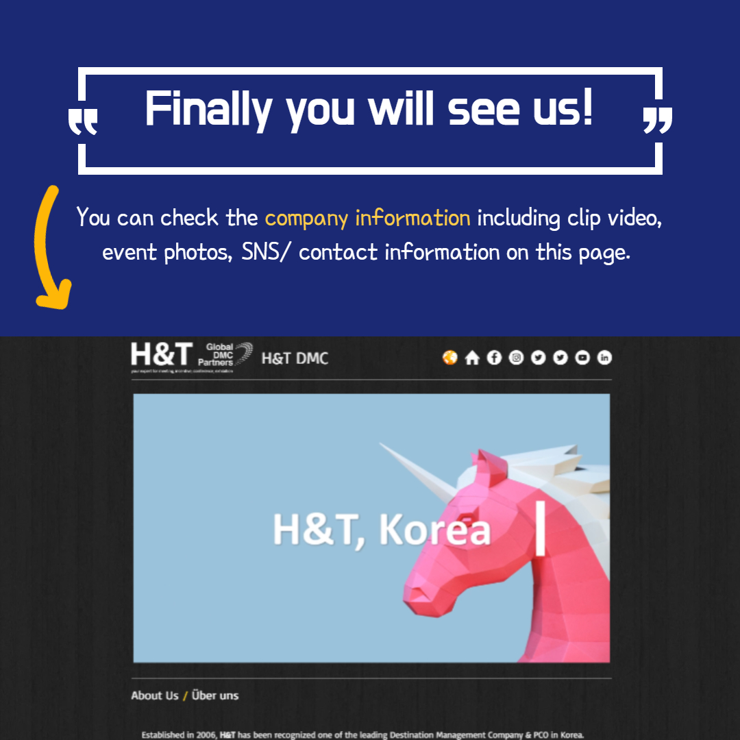 HNTDMC's tweet photo. H&amp;T will be attending ITB Berlin 2021 which is the World's leading travel trade show starting from today, 9th March 2021!🥳
Please visit KTO booth and check our contents!
https://t.co/TPzLqvEXvd
#HNT #Koreadmc #DMC #PCO #PEO #Eventplanner #Meetingplanner #ITB2021 #TravelTradeShow https://t.co/HW2fmsAPkc