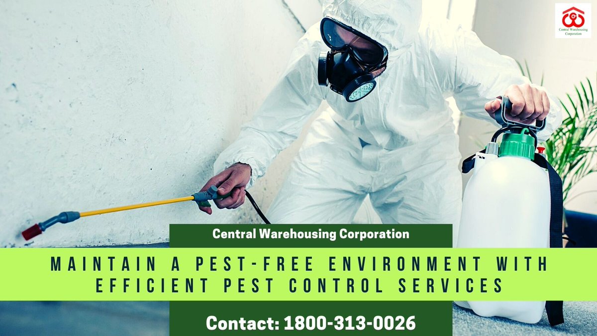 cwc_warehouse's tweet photo. #CWC has been providing quality pest management services since 1968. Book our Guaranteed, environment-friendly, and affordable pest services now!
@fooddeptgoi @PiyushGoyal @Secretary_DFPD
#pestcontrolservices #pestmanagement #qualitypestcontrol #CWCpestcontrolservices https://t.co/SiICmO52kc