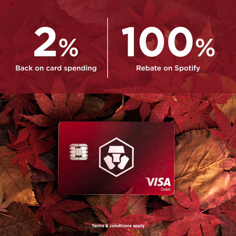 cryptocom's tweet photo. Love % Back? We do too!

Metal https://t.co/vCNztABJoG Card loaded with perks. 100% rebate on Netflix, Spotify &amp; Amazon Prime.

Download app now - Reserve your metal card!