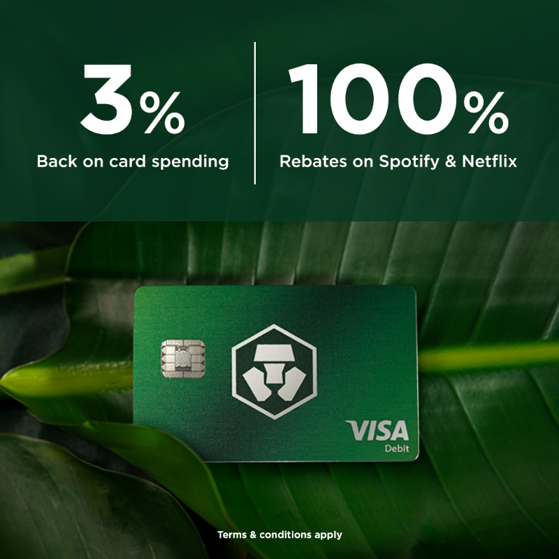 cryptocom's tweet photo. Love % Back? We do too!

Metal https://t.co/vCNztABJoG Card loaded with perks. 100% rebate on Netflix, Spotify &amp; Amazon Prime.

Download app now - Reserve your metal card!