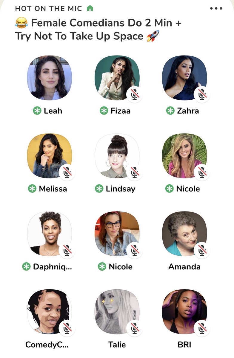 Laughing so hard in <a href="/LeahLamarr/">Leah Lamarr</a> ‘s @joinClubhouse #HotOnTheMic room celebrating #InternationalWomensDay featuring super funny women comics. i’m dying!😂😂😂😂