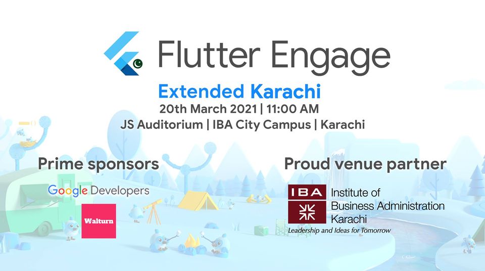 ibakhiofficial's tweet photo. The Flutter Karachi is coming to the IBA City Campus to host ‘Flutter Engage Extended Karachi’ on March 20, 2021. The registrations are now open! For details, please visit: https://t.co/HMrEXc9wlq
Stay tuned for more details.
#IBAKarachi #EngagingAudiences #FlutterCommunity https://t.co/oiTaAbXaPe