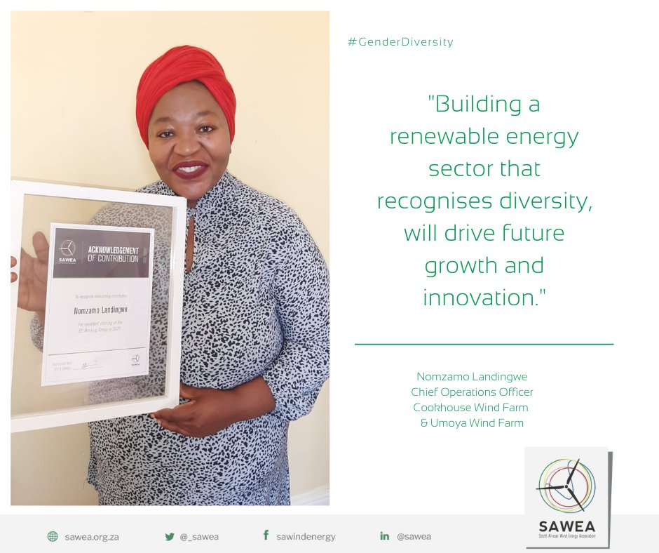 _sawea's tweet photo. #GenderDiversity will accelerate the growth and development of the renewable energy sector. https://t.co/RMurYQK6a5