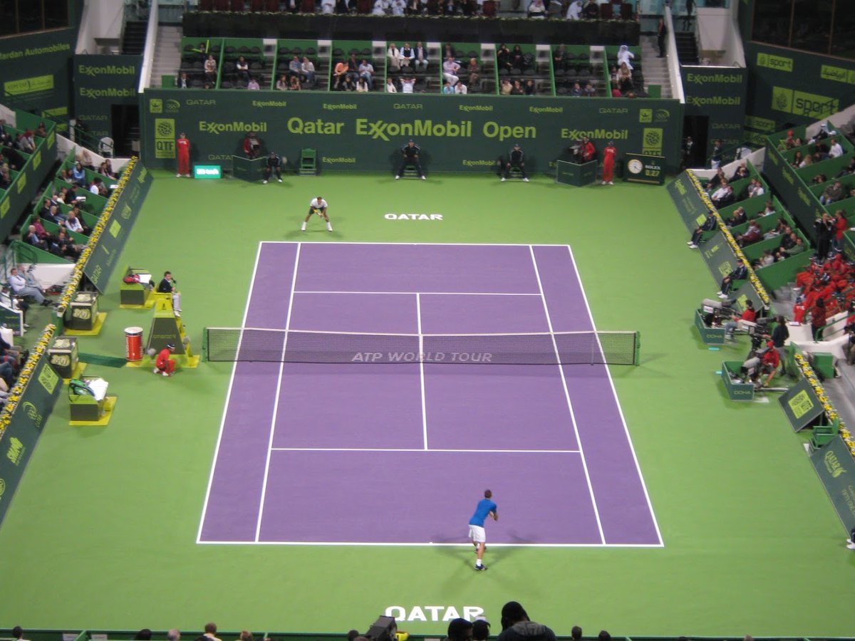 AnandTheJamist's tweet photo. Throwback to 2011 where I got the chance to witness #Federer, #Nadal, #Tsonga &amp; #Davydenko in Doha! #Qatar #ExxonMobilOpen https://t.co/UyfQ0kNxOw