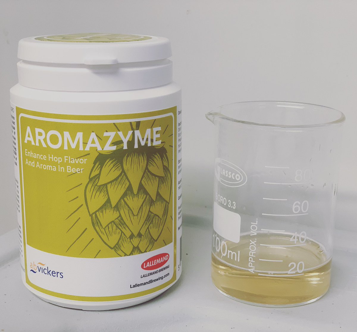 Gladfield Malt (@gladfieldmalt) on Twitter photo Adding this amazing product in the Fresh Hop Pale Ale today, <a href="/lallemand_brew/">Lallemand Brewing</a> Aromazyme after I dry hopped (wet hopped) it last night. Just dilute 1g per 10ml of water. Product rate is 5g per Hectolitres. Easy as! Dry hoped at high krausen 1.046 SG and temp is at 16C. Adding this amazing product in the Fresh Hop Pale Ale today, <a href="/lallemand_brew/">Lallemand Brewing</a> Aromazyme after I dry hopped (wet hopped) it last night. Just dilute 1g per 10ml of water. Product rate is 5g per Hectolitres. Easy as! Dry hoped at high krausen 1.046 SG and temp is at 16C.