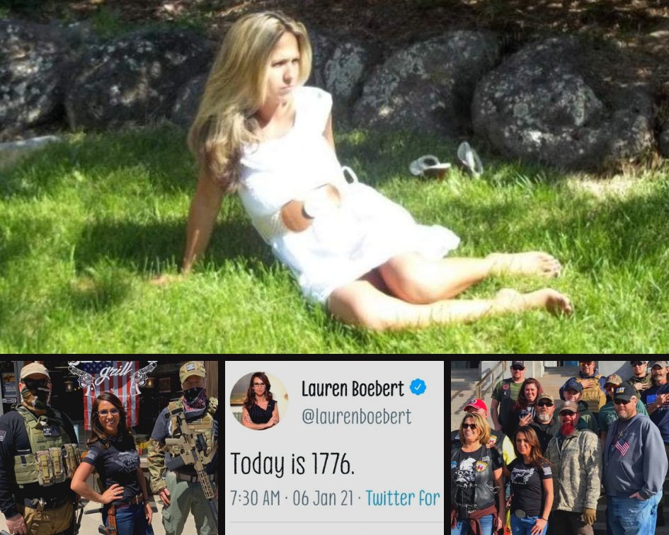 gal_suburban's tweet photo. #Thread for #CapitalInsurrectionist Lauren Boebert.
#TeaPartyX2 and today's Sarah Palin. A #TrumpFanGirl #3per #2A loving #QAnonCult member. This should be fun. #BoebertThread https://t.co/9FrDALSmJF