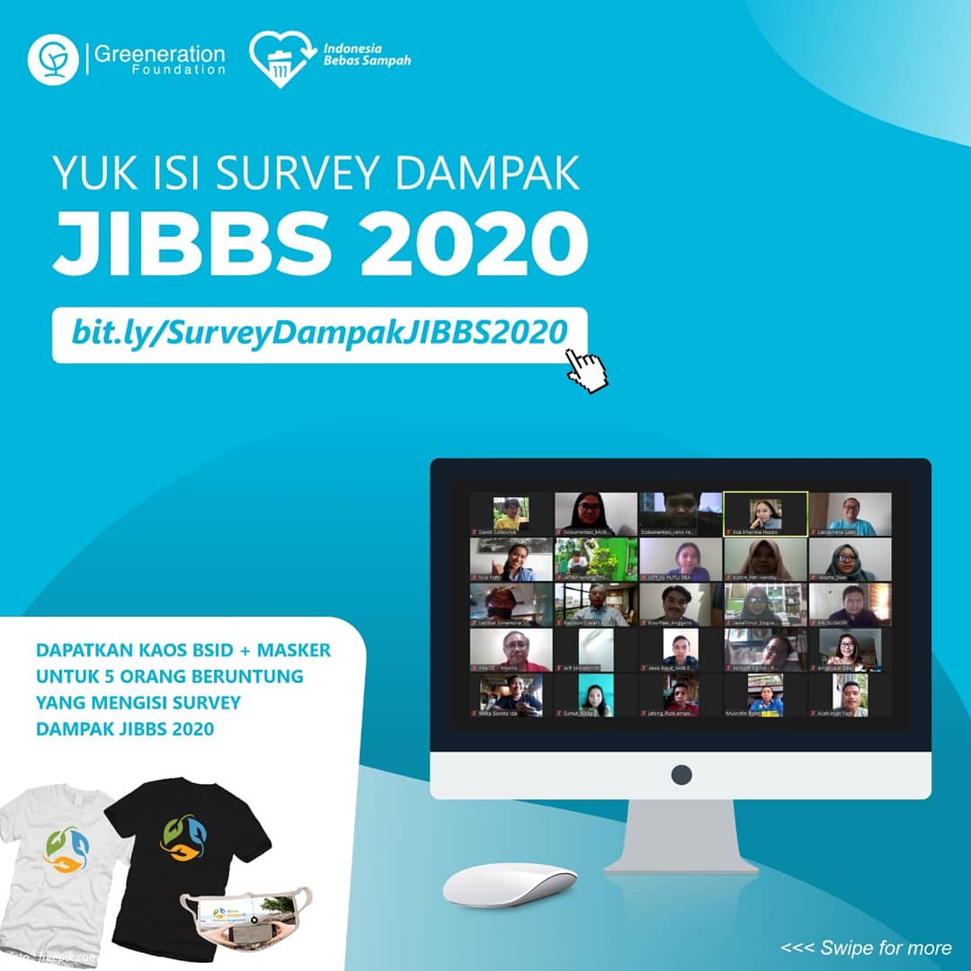 greenerationid's tweet image. #ProgramGF | Isi Survey dan Menangkan Merchandise! 

Survey Dampak Jambore Indonesia Bersih dan Bebas Sampah (JIBBS) 2020 Virtual adalah upaya Greeneration Foundation untuk mengukur dampak dari penyelenggaraan Jambore IBBS 2020 Virtual.

Yuk, bantu kami dan menangkan merchandise!