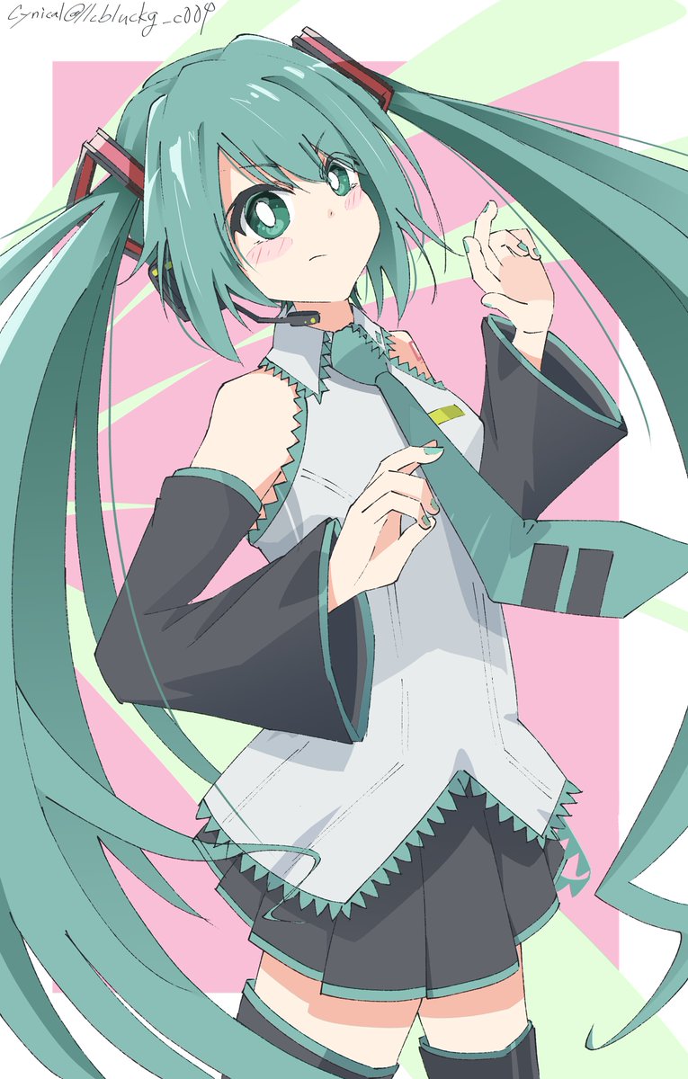 Cynical S Tweet 初音ミク イラスト 初音ミク ミクの日21 Trendsmap