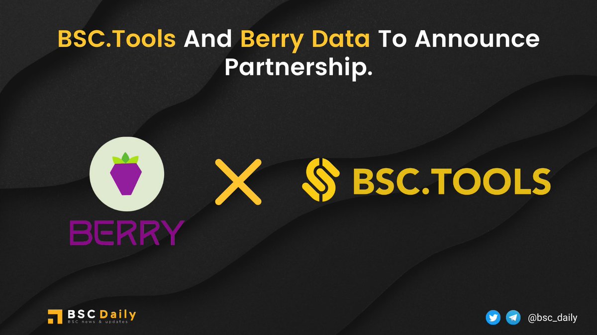 bsc_daily's tweet image. Another outstanding move! Delicious @berry_data has joined @bscdottools to come up with better price-related tools &amp;amp; empower tools&apos; usability. 

Stay tuned for even more good news from the teams at #berrydata and #BSCTools 🚀🌙

#BSC #Binancesmartchain #partnership $TOOLS $BRY