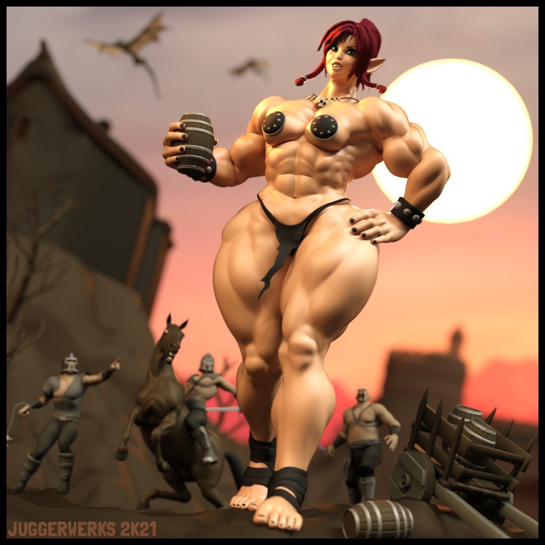 juggerwerks's tweet photo. next is the mighty Oghra, Last Titaness of Ûr, chilling out...

#giantess #3dmuscle #femalemuscle #fbb #gts #fmg https://t.co/XupLNJ5nVE