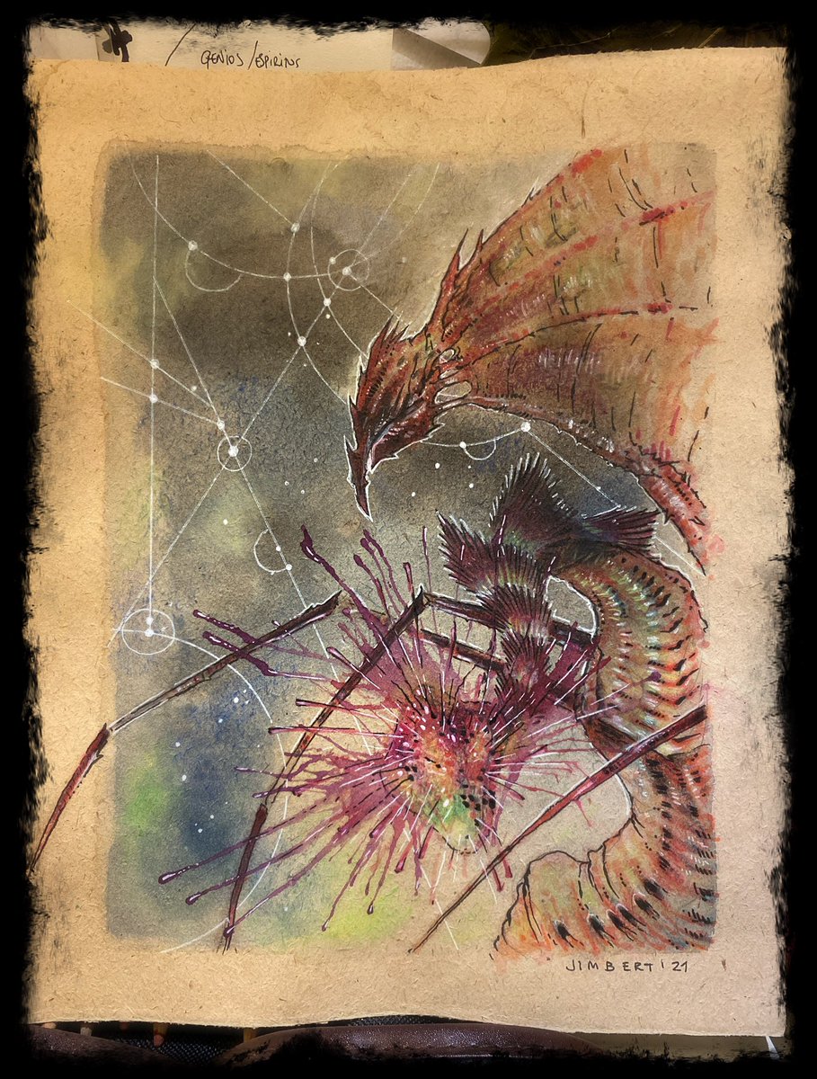 polipiel's tweet photo. Bueno, pues las cuatro primeras acuarelas originales  ya estarían...
En breve las subo a Etsy para quien quiera darles un hogar y que invadan sus sueños de locura...
Q os parecen?
Anda, dadle un retweet y mucho amor
#chtulhu #lovecraft #HPLovecraft #creature #watercolor #art https://t.co/WVCGgqPW7s