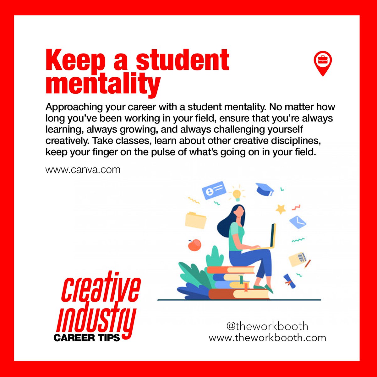 theworkbooth's tweet photo. Keep Learning! Learning never stops!
#creative #networking #creatives #creativeindustry #theworkboothmagazine https://t.co/KX0UQKX1je