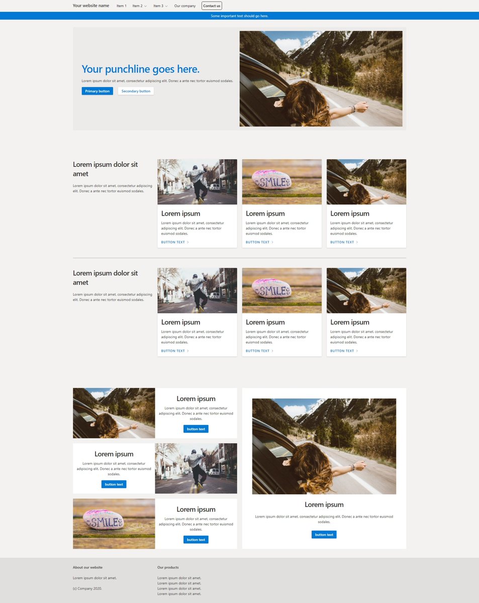 PageFabricApp's tweet image. If you don&apos;t know where to start after creating a new website in PageFabric, we have included default pages!
All #FabricUI, #FluentDesign and #MaterialDesign themes have default content.
Start creating your websites with PageFabric for free on #Windows10.