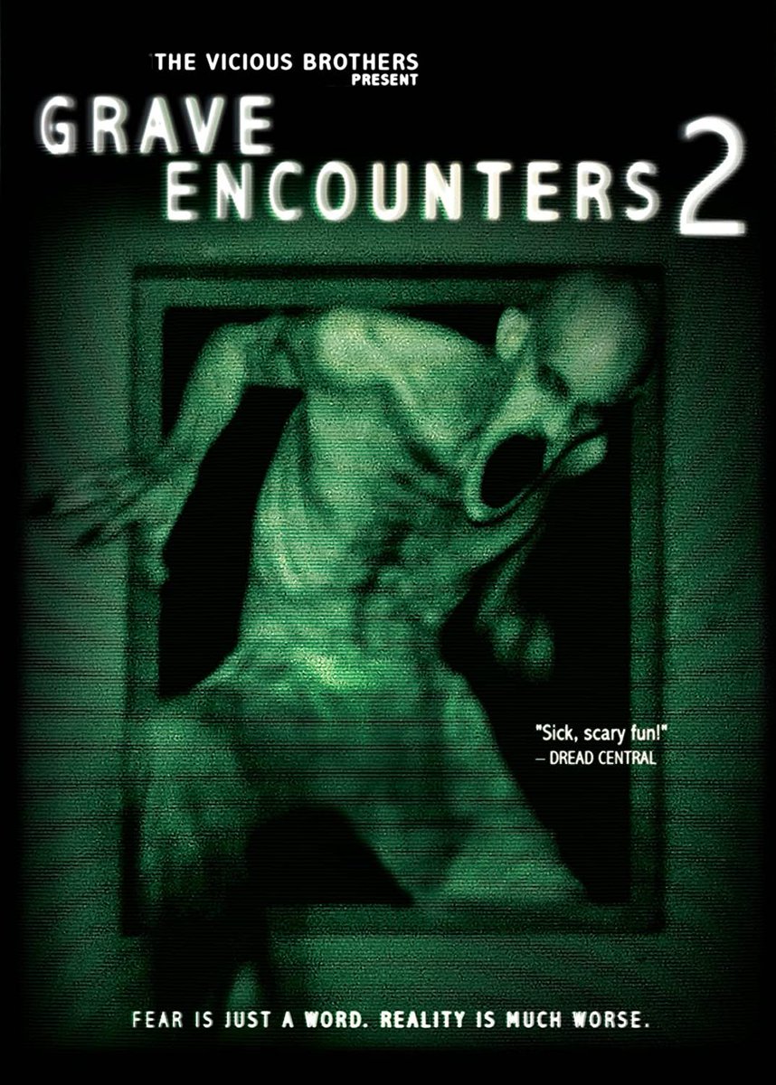 68. GRAVE ENCOUNTERS 2 (2012)Playing with the very idea of sequels. While the first is presented as an pilot of a reality tv show, this is presented as an investigation of the pilot. Very meta and fun. Not the scariest film on the list but a good time. #Horror365